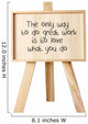 Easel With Message of Motivation Wall Decal