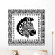 Zebra Illustration Wall Decal