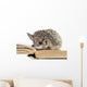 cute hedgehogs read book Wall Decal