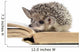 cute hedgehogs read book Wall Decal