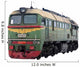 Russian Diesel Locomotive M62