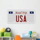 Road Trip USA Wall Decal