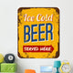 Vintage Beer Tin Sign