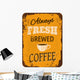 Vintage Coffee Tin Sign Wall Decal