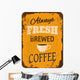 Vintage Coffee Tin Sign Wall Decal