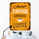 Vintage Coffee Tin Sign Wall Decal