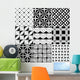 Monochrome Abstract Seamless Wall Decal