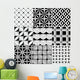 Monochrome Abstract Seamless Wall Decal