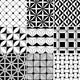 Monochrome Abstract Seamless Wall Decal