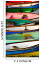 an abstract image of some boats on the beach at Leigh-on-Sea Wall Mural