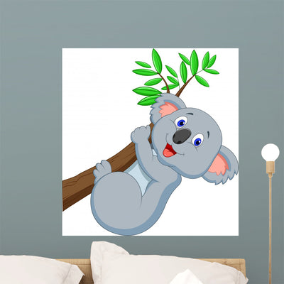 Cute Koala shown on a wall