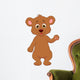 Cute baby bear waving hand Wall Decal