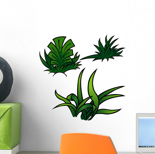 Grass Set Cartoon Wall Decal