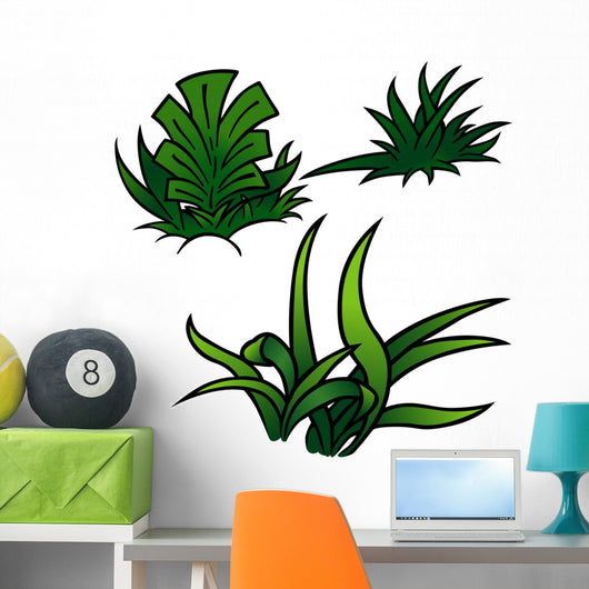 Grass Set Cartoon Wall Decal