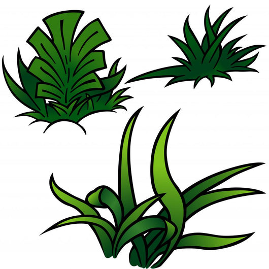 Grass Set Cartoon Wall Decal