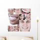 Collage Young Attractive People Wall Mural