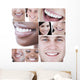 Collage Young Attractive People Wall Mural
