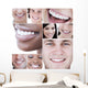 Collage Young Attractive People Wall Mural
