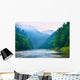 The gorge of mountain river in the morning Wall Mural