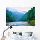 The gorge of mountain river in the morning Wall Mural