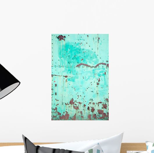 Rusty Green Steel Door