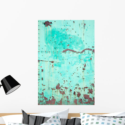 Rusty Green Steel Door