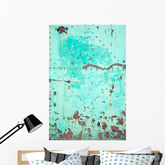Rusty Green Steel Door