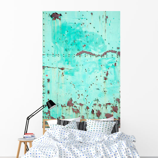 Rusty Green Steel Door