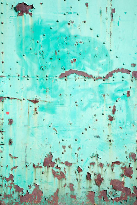 Rusty Green Steel Door