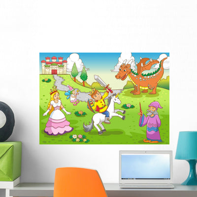 Fairy Tale shown on a wall