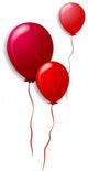 Red Balloons Wall Mural
