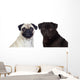 Nice pug couple Wall Decal