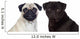 Nice pug couple Wall Decal