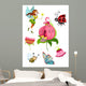 Colorful Forest Fairy Wall Decal