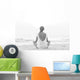 Sitting Beach Sunrise Wall Mural