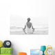 Sitting Beach Sunrise Wall Mural