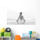 Sitting Beach Sunrise Wall Mural