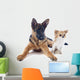 Puppy German Shepherd and Chihuahua Wall Decal