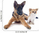 Puppy German Shepherd and Chihuahua Wall Decal
