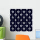 Seamless Floral Line Pattern Wall Decal