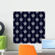 Seamless Floral Line Pattern Wall Decal