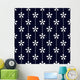 Seamless Floral Line Pattern Wall Decal