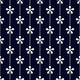 Seamless Floral Line Pattern Wall Decal