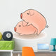Two Cartoon Pigs Having Sex Wall Decal