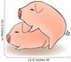 Two Cartoon Pigs Having Sex Wall Decal