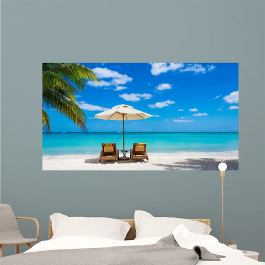 Two Deckchairs Idyllic White