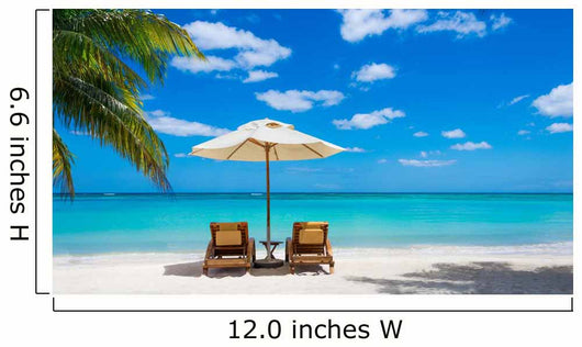 Two Deckchairs Idyllic White