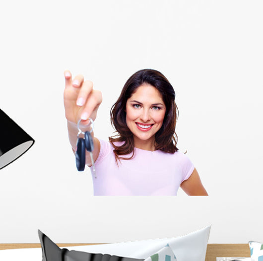 Woman with Car Keys