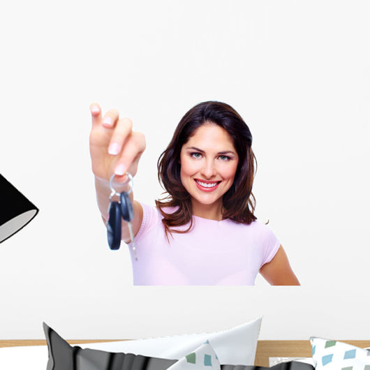Woman with Car Keys