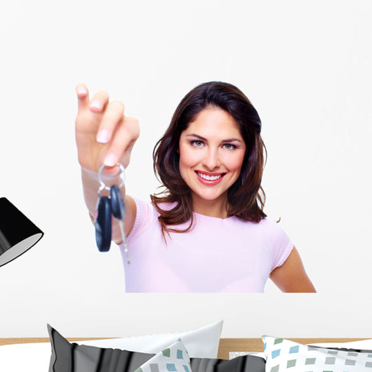 Woman with Car Keys